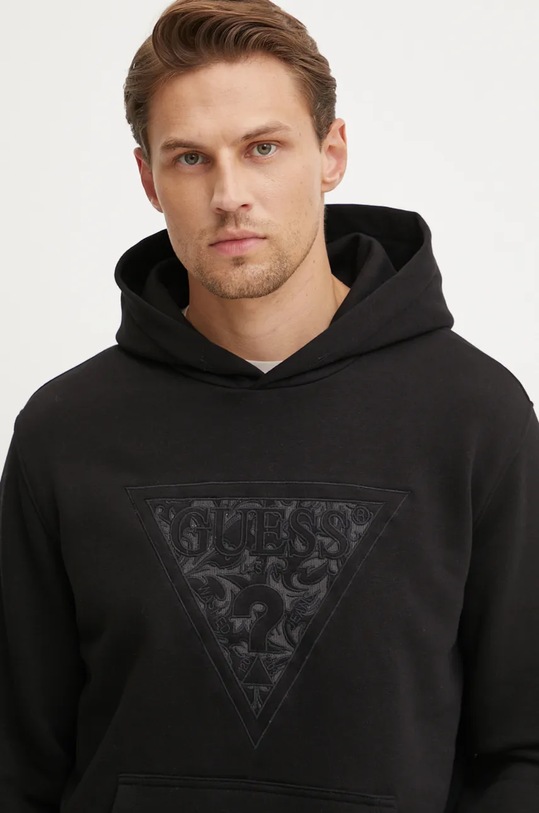 Guess bluza EMBROIDERED negru M4BQ25.K9Z21