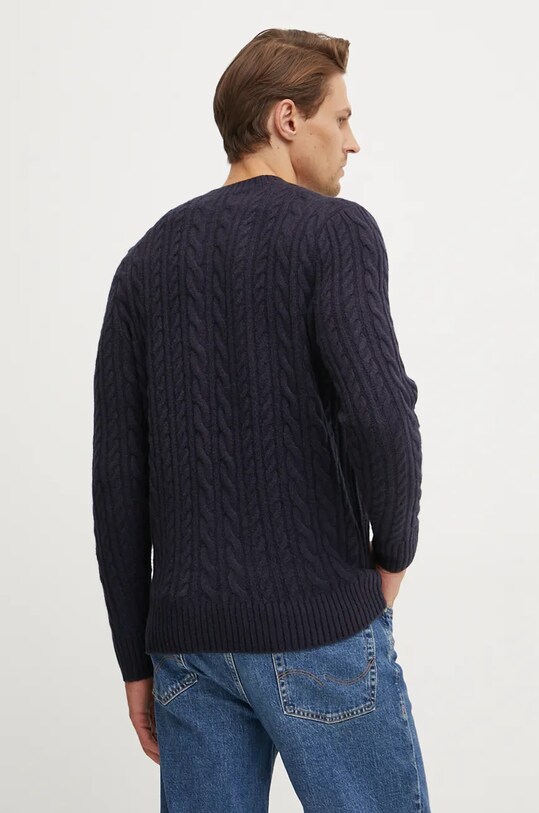 Odzież Guess sweter z domieszką wełny ELWYN M4BR11.Z3HA2 granatowy