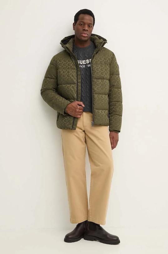 Sveter s prímesou vlny Guess ELWYN M4BR11.Z3HA2 sivá AW24