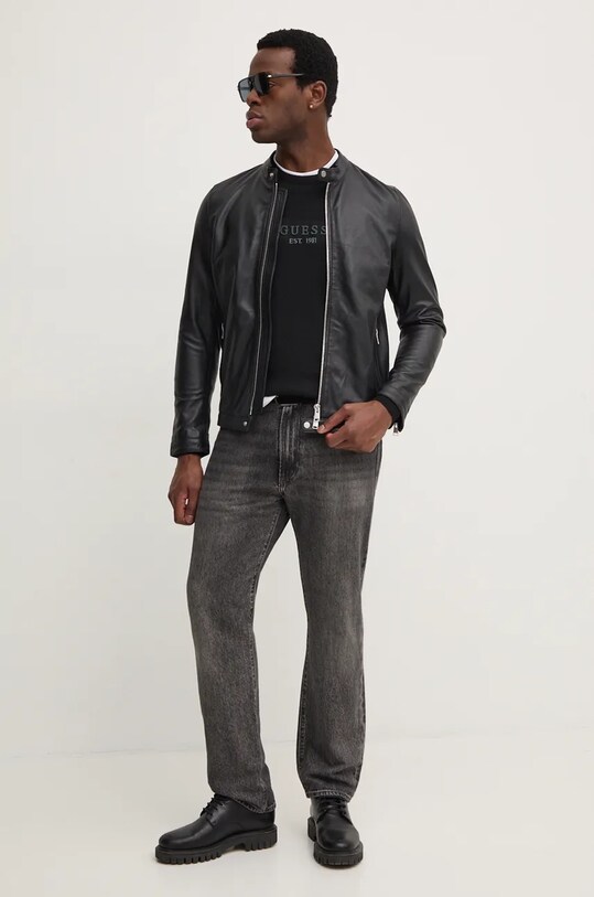 Светр з домішкою вовни Guess DORAN M4YR04.Z3052 чорний AW24