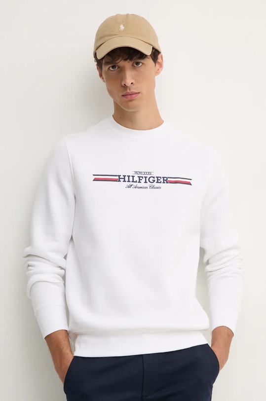 Mikina Tommy Hilfiger bílá MW0MW35530