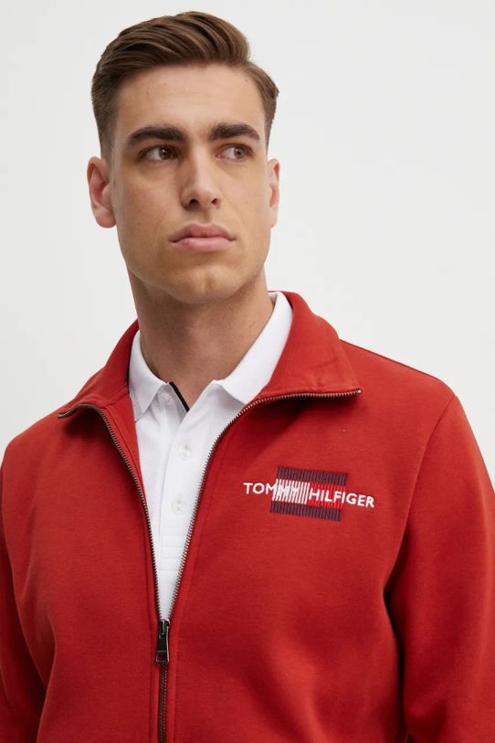 Mikina Tommy Hilfiger červená MW0MW35539