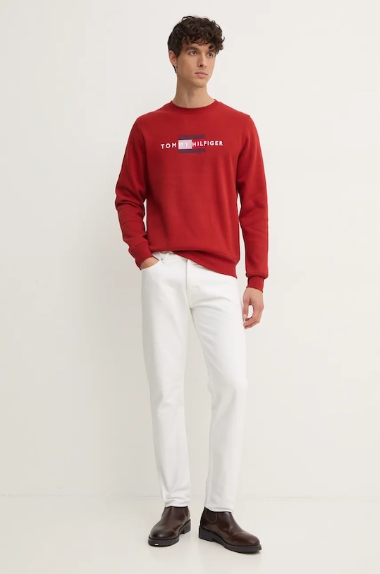 Mikina Tommy Hilfiger MW0MW35541 červená AW24
