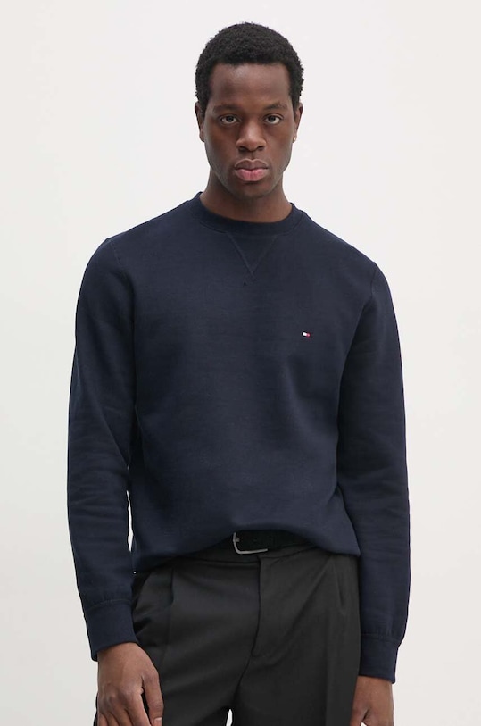 Mikina Tommy Hilfiger bez kapuce námořnická modř MW0MW37232