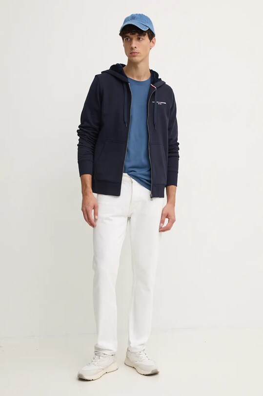Tommy Hilfiger bluza MW0MW37245 bleumarin AW24