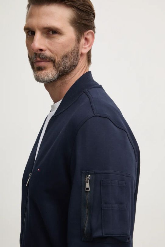 Pulover Tommy Hilfiger mornarsko modra MW0MW37357