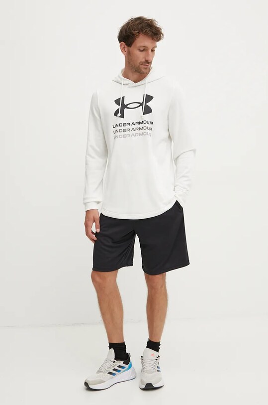 Under Armour hanorac de antrenament Rival 1386047 alb AW24