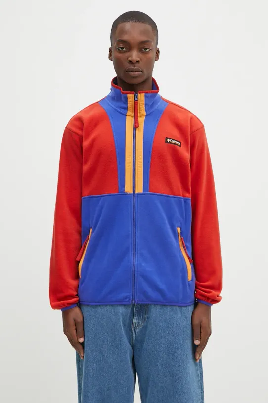 Columbia felpa in pile Backbowl II Full Zip Fleece stampa all-over rosso 2090851