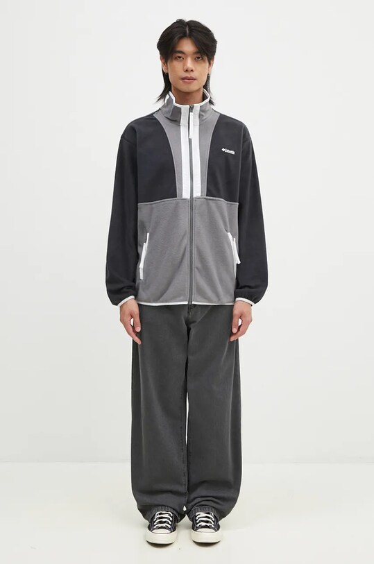Поларен суичър Columbia Backbowl II Full Zip Fleece 2090851 сив