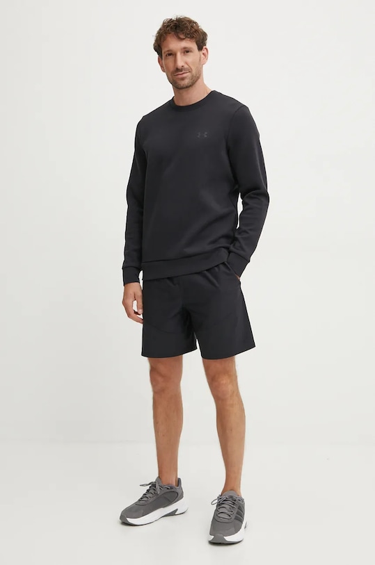 Mikina Under Armour Unstoppable Fleece Crew 1389351 čierna AW25