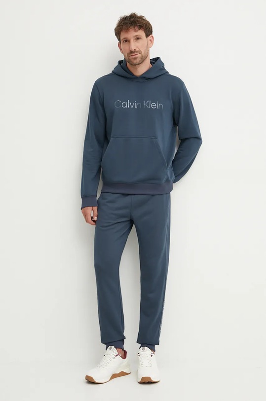 Calvin Klein Performance bluza treningowa 00GMF4W302 niebieski AW24