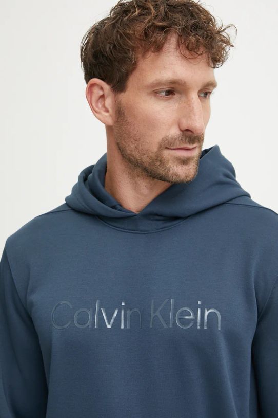 Tréningová mikina Calvin Klein Performance modrá 00GMF4W302