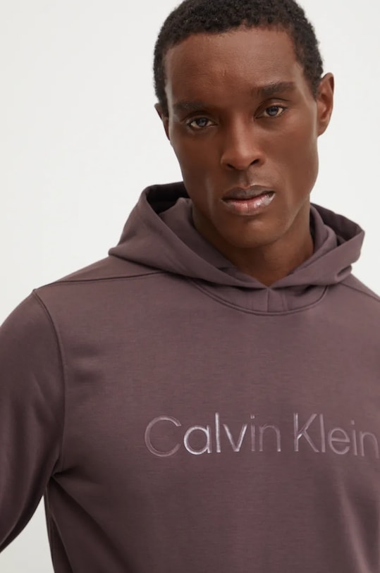 Calvin Klein Performance bluza treningowa brązowy 00GMF4W302