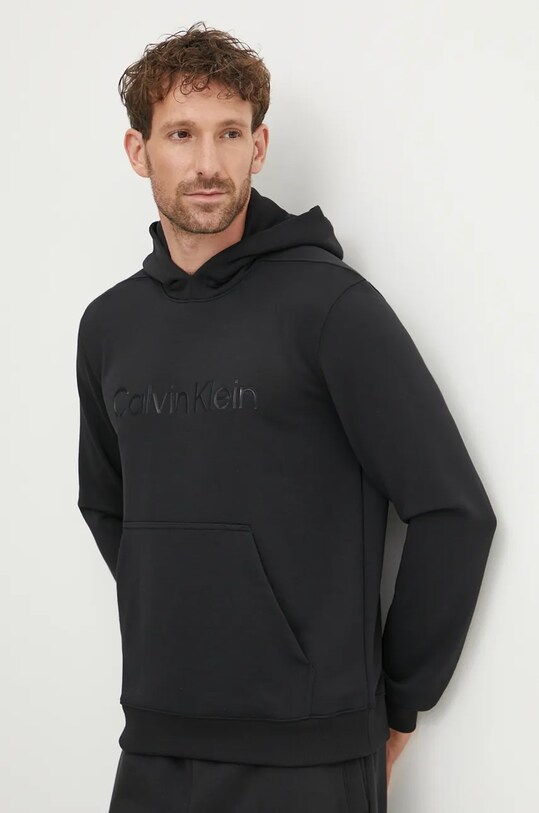 Calvin Klein Performance hanorac de antrenament imprimeu negru 00GMF4W302