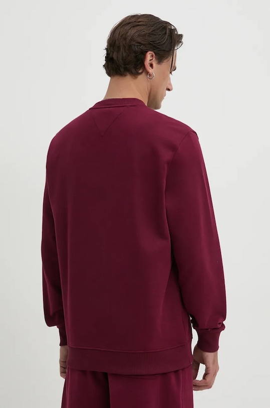Oblečení Bavlněná mikina Tommy Jeans DM0DM19755 burgundské