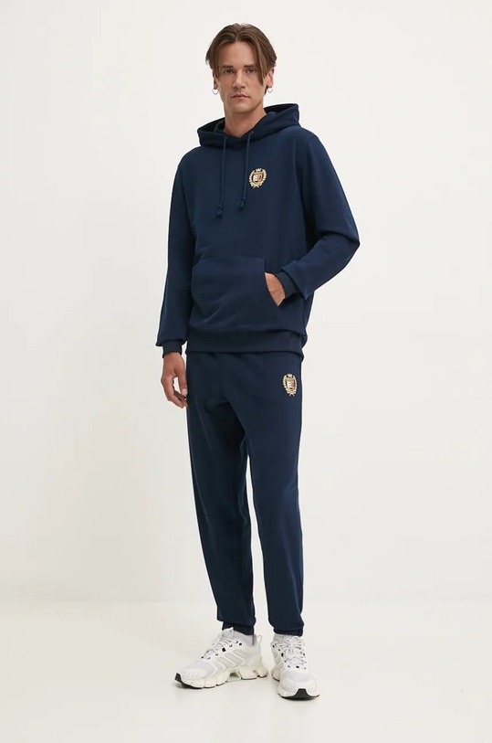 Bavlněná mikina Tommy Jeans DM0DM19762 námořnická modř AW24