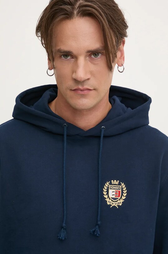 Хлопковая кофта Tommy Jeans тёмно-синий DM0DM19762