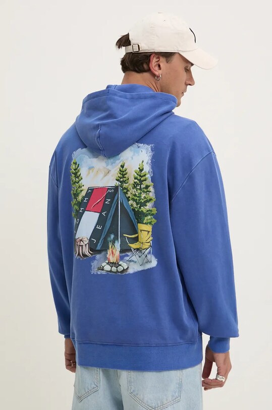 Одяг Бавовняна кофта Tommy Jeans DM0DM20500 блакитний