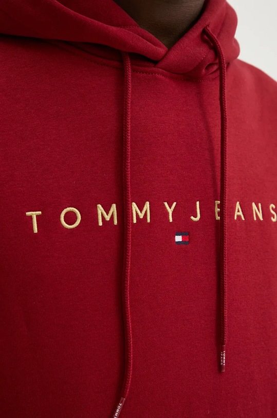 Mikina Tommy Jeans DM0DM20503 burgundské