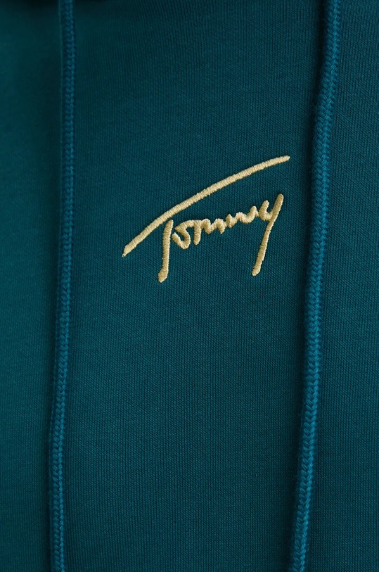 Mikina Tommy Jeans DM0DM20507 tyrkysová