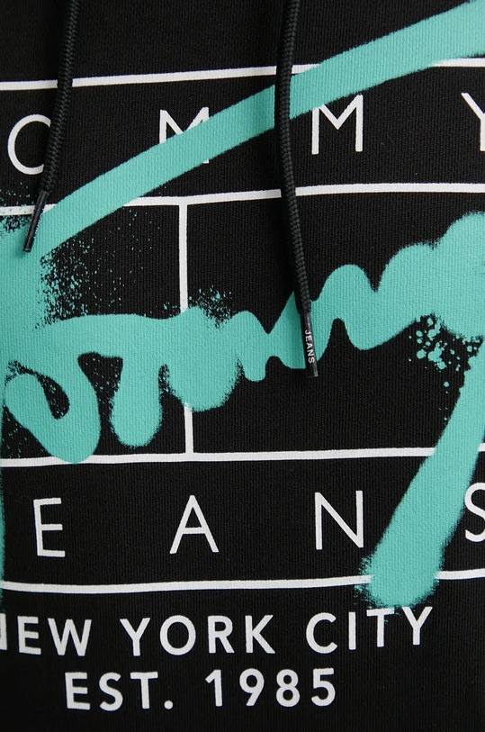 Bavlnená mikina Tommy Jeans DM0DM20593 čierna