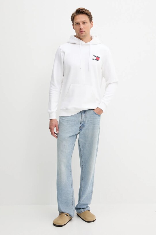 Mikina Tommy Jeans DM0DM20738 bílá AW25