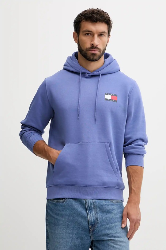 Mikina Tommy Jeans s kapucňou modrá DM0DM20738