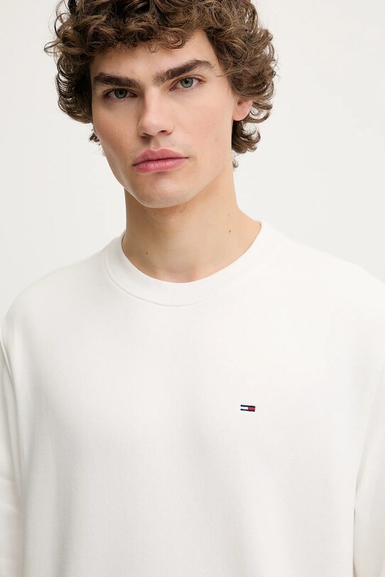 Μπλούζα Tommy Jeans λευκό DM0DM20741