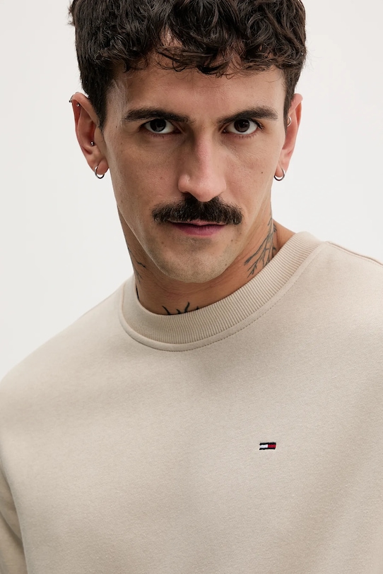 Μπλούζα Tommy Jeans μπεζ DM0DM20741
