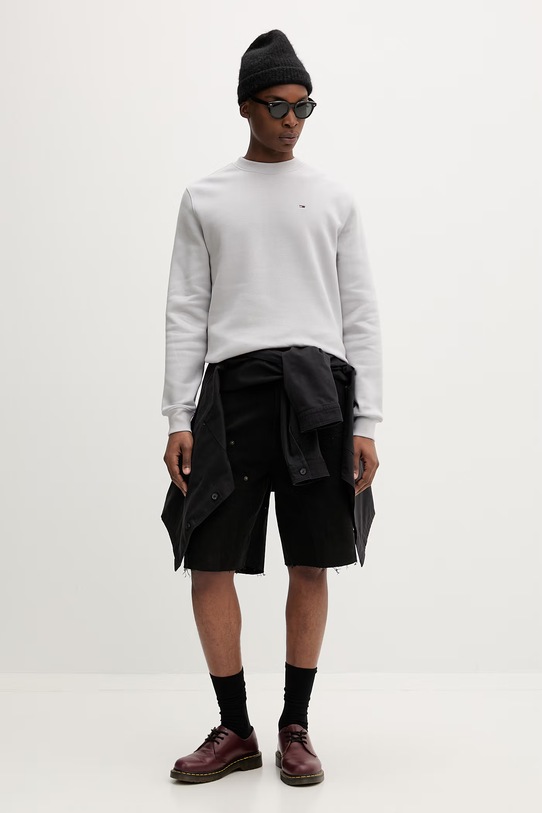 Tommy Jeans bluza męska z bawełną DM0DM20741 szary AA00