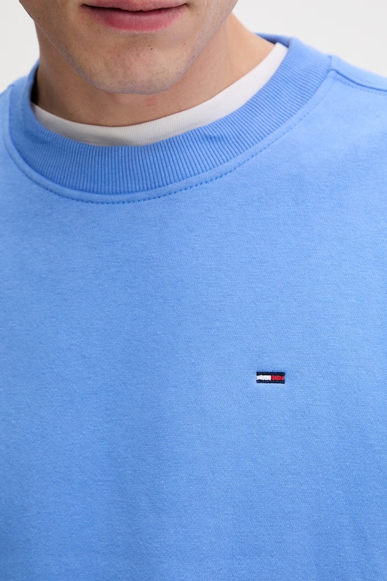 Tommy Jeans μπλούζα ανδρική με βαμβάκι DM0DM20741 μπλε