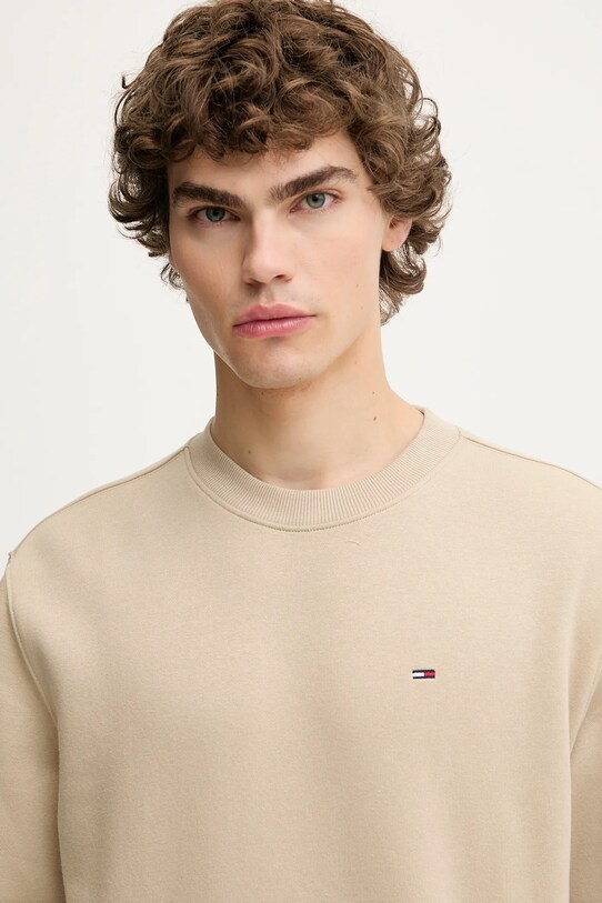 Ρούχα Μπλούζα Tommy Jeans DM0DM20741 μπεζ