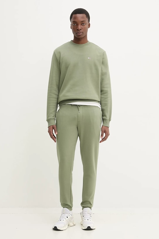 Tommy Jeans bluza DM0DM20741 verde AA00