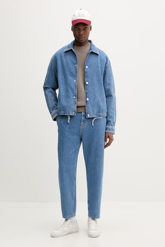 Tommy Jeans bluza męska z bawełną DM0DM20741 brązowy AA00