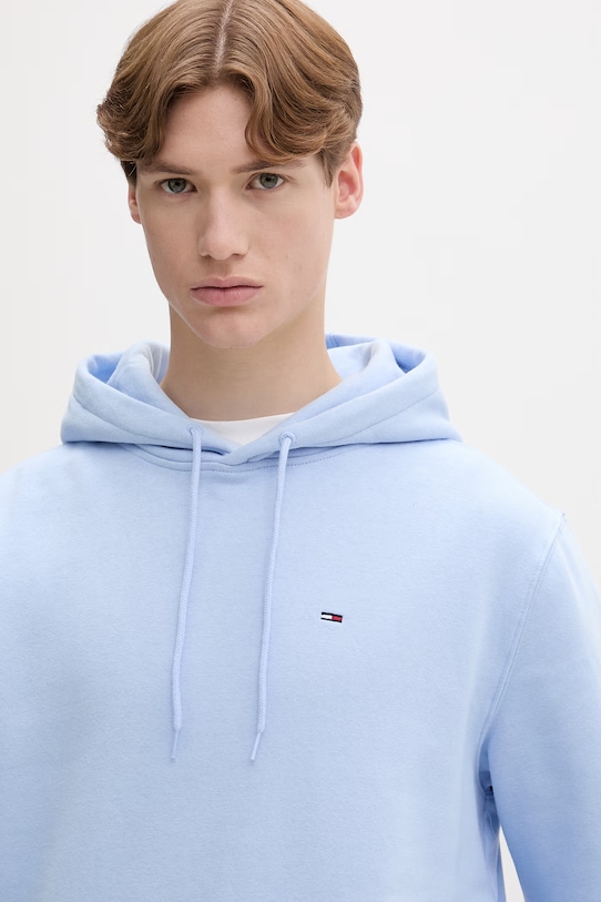 Tommy Jeans bluza z kapturem dziecięca niebieski DM0DM20742