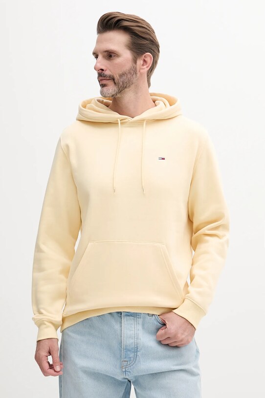 Кофта Tommy Jeans з капюшоном жовтий DM0DM20742