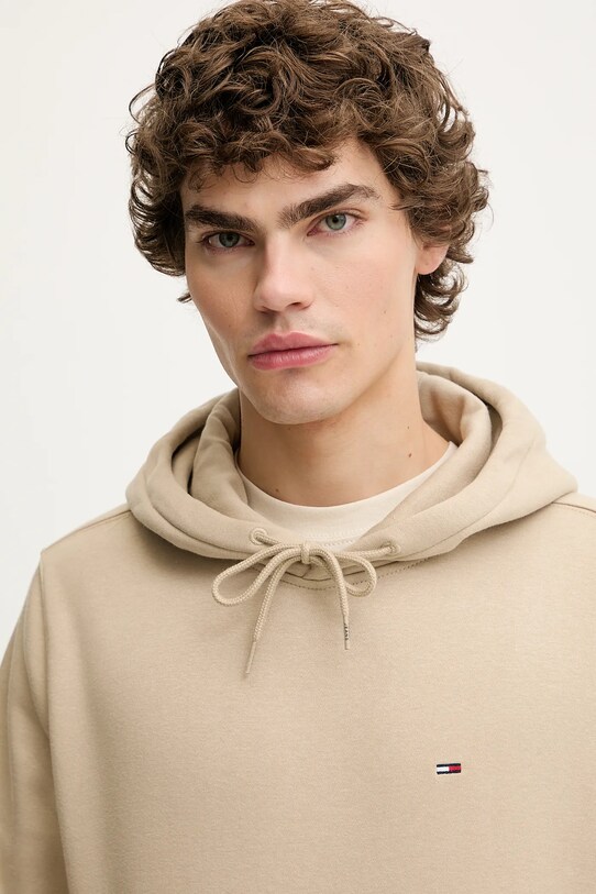 Суичър Tommy Jeans бежов DM0DM20742