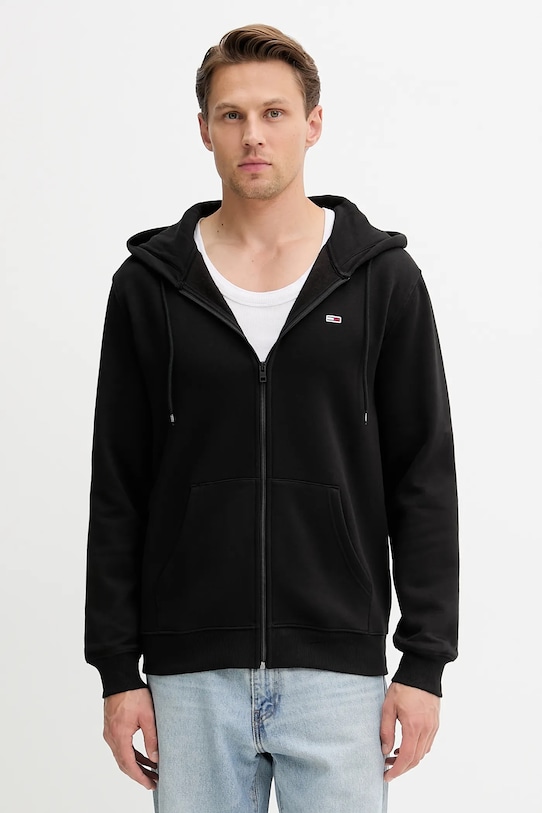 Кофта Tommy Jeans з капюшоном чорний DM0DM20743