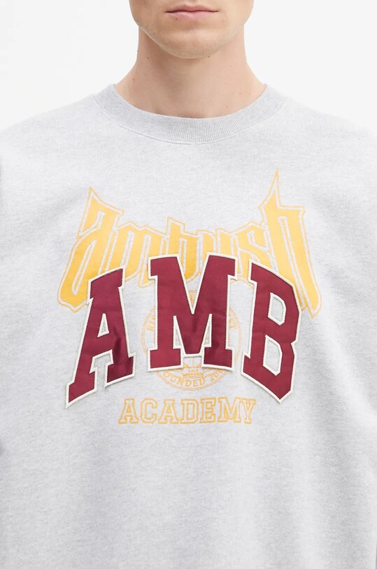 Хлопковая кофта AMBUSH Graphic серый BMBA006F24FLE0020510