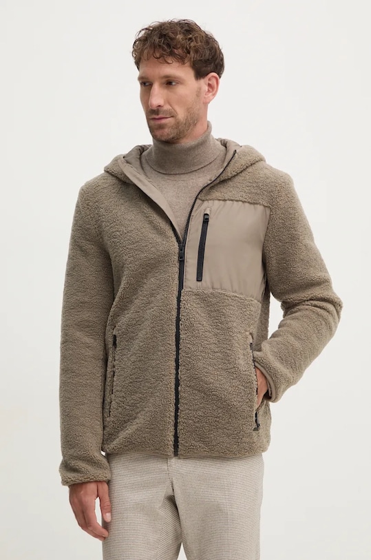 Geox felpa in pile con verde M4675H.T3171.F5259