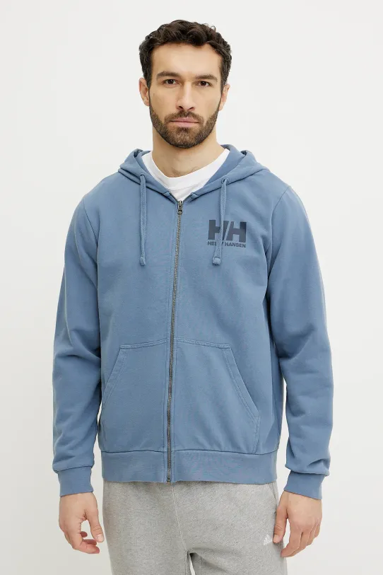 Helly Hansen bluza bawełniana HH LOGO niebieski 30393