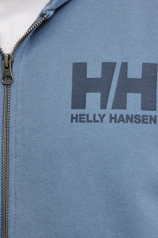 Βαμβακερή μπλούζα Helly Hansen HH LOGO 30393 μπλε