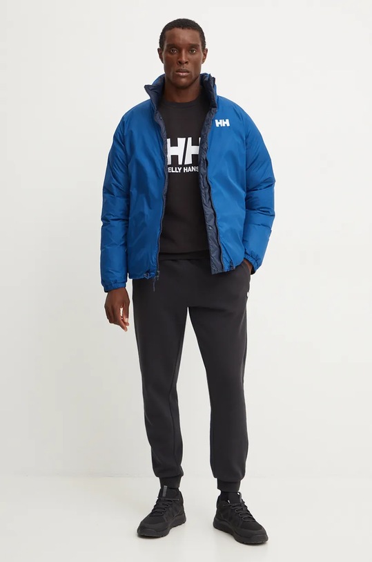 Bavlněná mikina Helly Hansen HH LOGO 30395 černá AW24