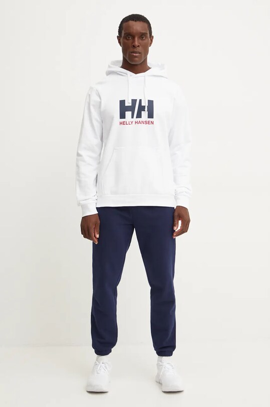 Бавовняна кофта Helly Hansen HH LOGO 30394 білий SS25