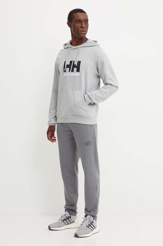 Бавовняна кофта Helly Hansen HH LOGO 30394 сірий SS25