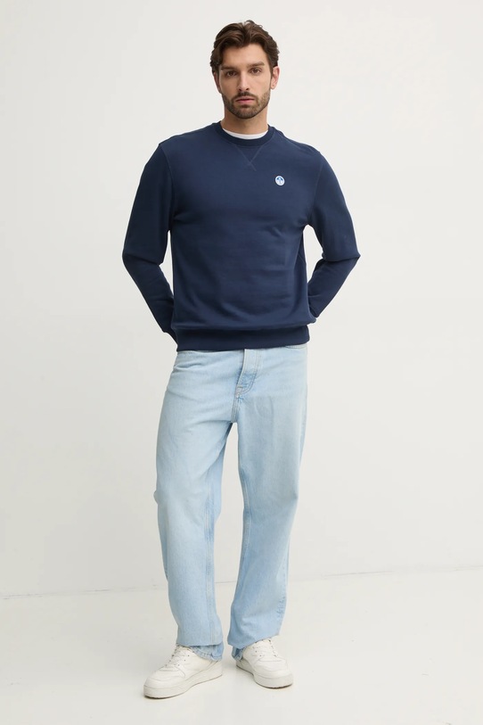 Bavlněná mikina North Sails 691255 námořnická modř AW24