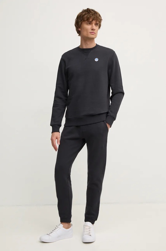 Bavlněná mikina North Sails 691255 černá AW24