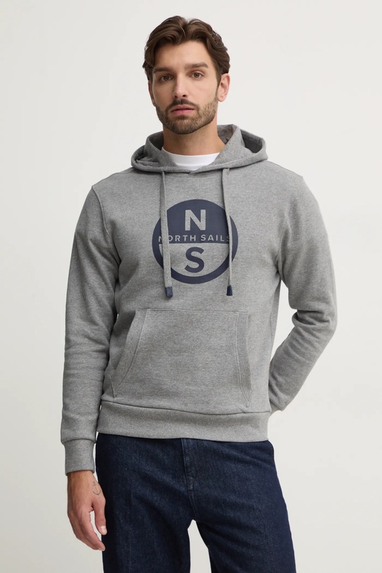 North Sails bluza z kapturem szary 691258