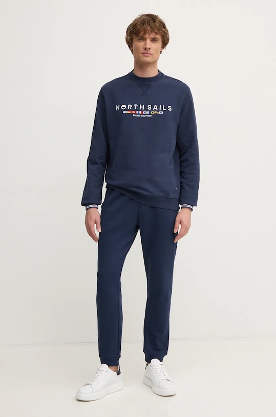 Bavlněná mikina North Sails 691279 modrá AW24