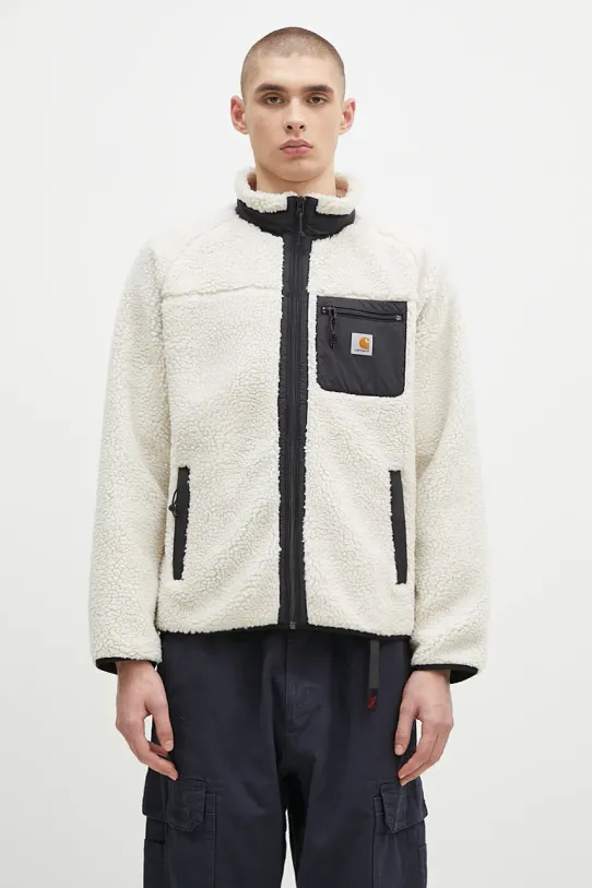 Carhartt WIP felpa in pile Prentis Liner semplice beige I025120.2DUXX